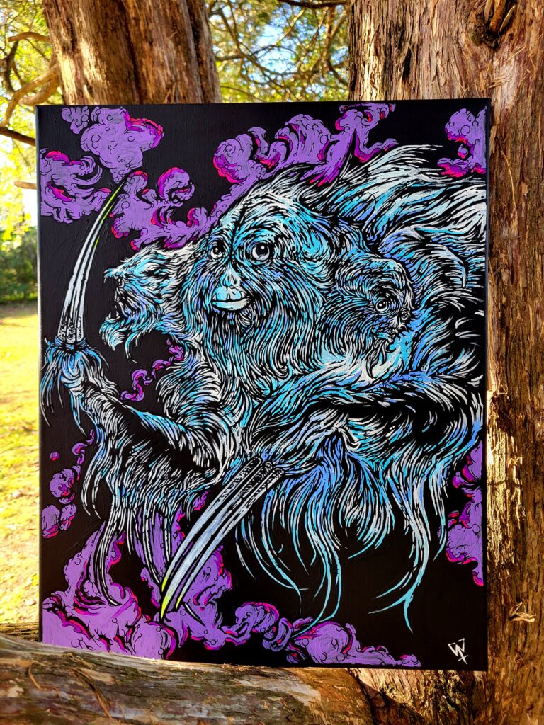 3 Headed Sloth Painting (SOLD)